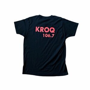 KROQ 106.7 FM Los Angeles Black Tee - Size L